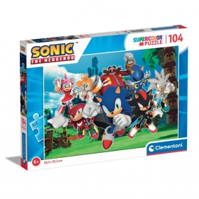 Clementoni, Puzzle 104 el. - Super Kolor Sonic (27159)