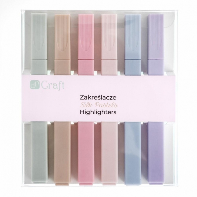 Zakreślacze silk pastels 6szt