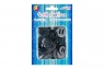 Guziki plastikowe czarne 10-30mm 30g