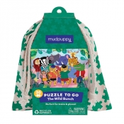 Mudpuppy, puzzle podróżne w woreczku - Dzika Ekipa, 36 el.
