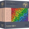 Trefl, Puzzle drewniane 500+1: Tęczowe motyle (20159)