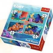 Puzzle 4w1 Podwodne zabawy (34259)