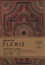Notatnik Ventaglio Rosso Kraft Flexis Midi linia