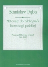 Materiały do bibliografii frazeologii polskiej Bąba Stanisław