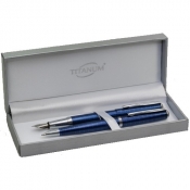 Pióro + długopis Titanum 10fb1-dc niebieskie