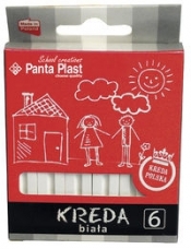 Kreda b2 kwadratowa biała 6 sztuk