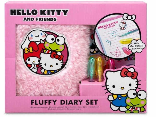 Pamiętnik pluszowy Hello Kitty z akcesoriami