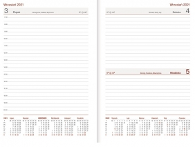 Kalendarz nauczyciela A5 2021/2022 dzienny szary