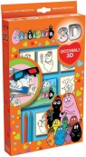 Pieczątki 3D + okulary Barbapapa