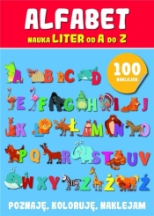 Alfabet. Nauka liter z naklejkami - praca zbiorowa
