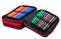 Coolpack - Jumper 3 - Piórnik potrójny z wyposażeniem - Blue (Badges) (B67154)