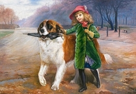 Puzzle 1000 Copy of ''Off to School'', Charles Burton Barber (102600) - Opracowanie zbiorowe