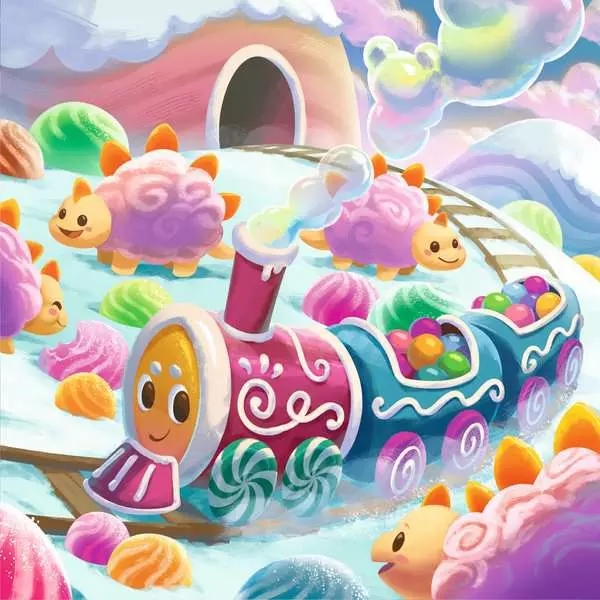 Ravensburger, Puzzle 3x49: Cukierkowy świat (12004260)