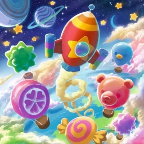 Ravensburger, Puzzle 3x49: Cukierkowy świat (12004260)