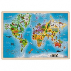 Puzzle Mapa Świata (GOKI-57460)