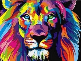 Malowania po numerach 30x40cm Lew