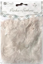 Piórka 5-12 cm, 5 g beige (CEPI-008)