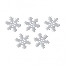 Konfetti 14g, płatki śniegu - białe (284803)