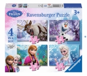 Puzzle 4 x 35 elementów, Frozen (087600)