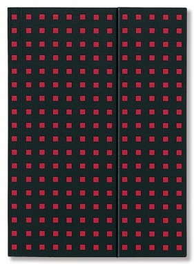 Notatnik B6 Quadro Black on Red