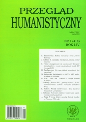 Przegląd humanistyczny 1/2010