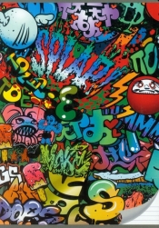Zeszyt A5 w linie 60 kartek Graffiti - <br />