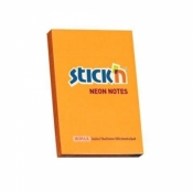 Notes samoprzylepny 76x51mm neon pomarańczowy
