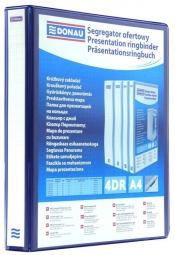 Segregator ofertowy DONAU, PP, A4/4RD/25, niebieski