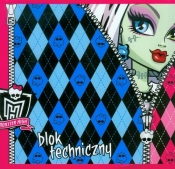 Blok techniczny A4 10 kartek Monster High suwak - <br />