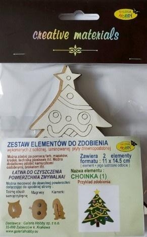 Zestaw elementów do zdobienia choinka BN 2szt