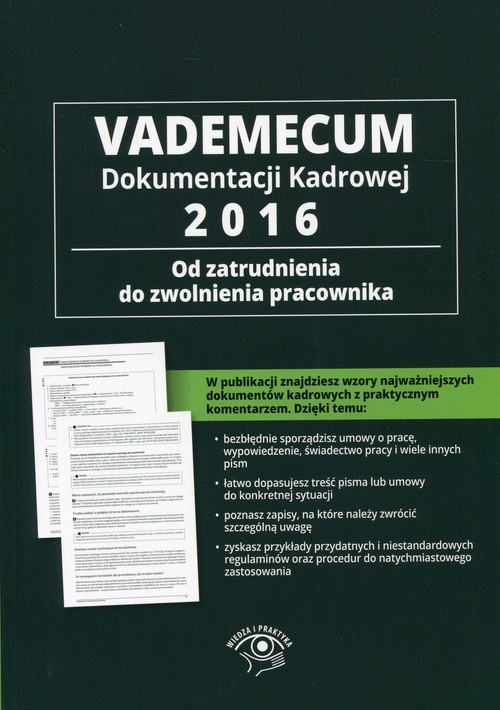 Vademecum Dokumentacji Kadrowej 2016