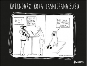 Kalendarz biurkowy kota Jaśniepana 2020 + torba Jaśniepana