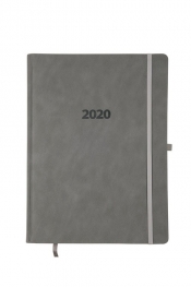 Kalendarz 2020 A4 dzienny KK-A4DLE Elegance szary