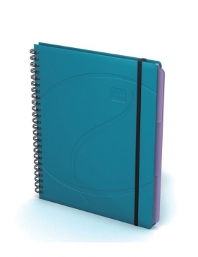 Kołonotatnik Oxford A5 80 kartek w linie Beauty Organiser morski - <br />
