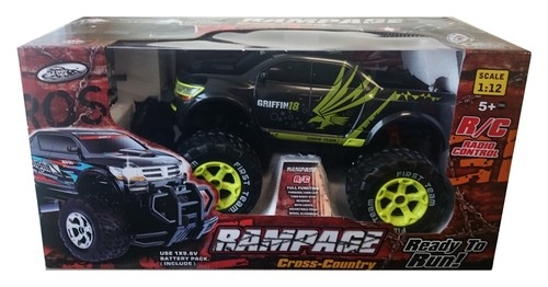 Ogromny Jeep Rampage monster truck zdalnie sterowany czarny