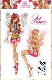 Naklejki dekoracyjne A3 kpl 4 ark. Winx