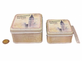 Pudełko metalowe 2szt