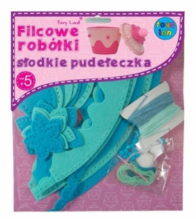 Filcowe robótki Słodkie pudełeczka niebieskie (0602) - <br />