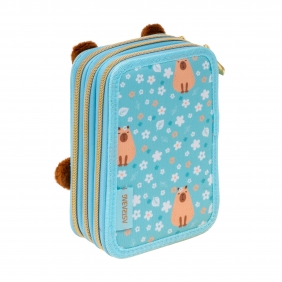 Astrabag, Piórnik Jumbo potrójny z wyposażeniem - Fluffy Capy, AC31