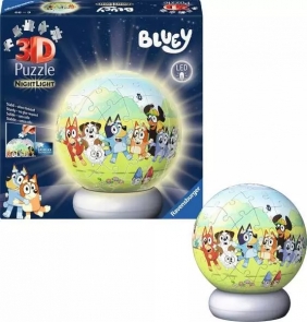 Ravensburger, Puzzle 3D 72: Świecąca Kula - Bluey (12008060)