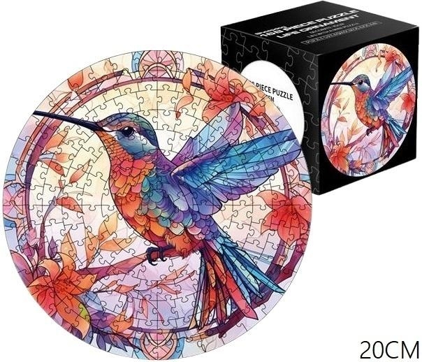 Puzzle 168el Witraż. Ptak