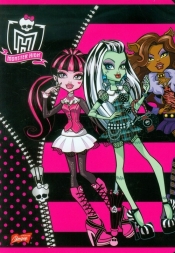 Zeszyt Monster High w linie 32 strony A5 czarna - <br />