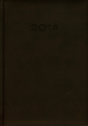 Kalendarz 2014 A5 21D Ciemnobrązowy Dzienny - <br />
