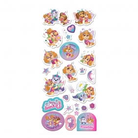 Zestaw naklejek 3D Paw Patrol - Szczeniaki-Jednorożce (200670)