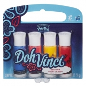 Play-Doh DohVinci Tuby Deco Pop 4 sztuki