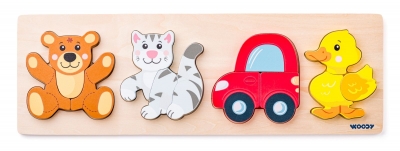 Puzzle Baby na desce, 4 motywy 91360