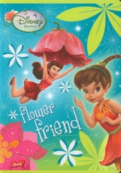 Zeszyt Disney Wróżki A5 w 3 linie 16 kartek linia dwukolorowa flower friend - <br />