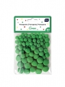 Pompony do dekoracji - Green, 80 szt.
