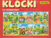 Klocki 12 elementowe bajkowe postacie - <br />