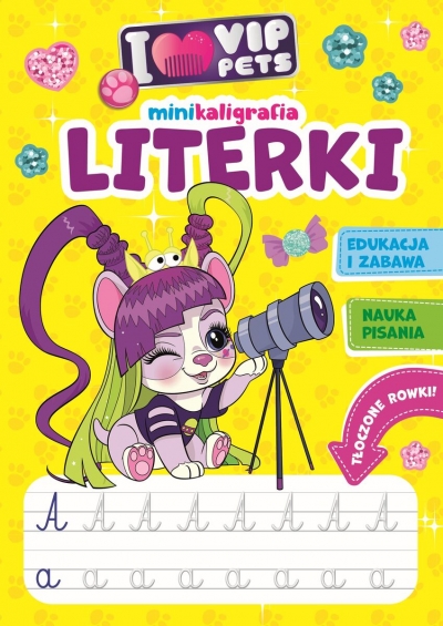 I love VIP Pets. Minikaligrafia. Literki